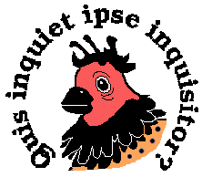 Cocky speckled henpecker